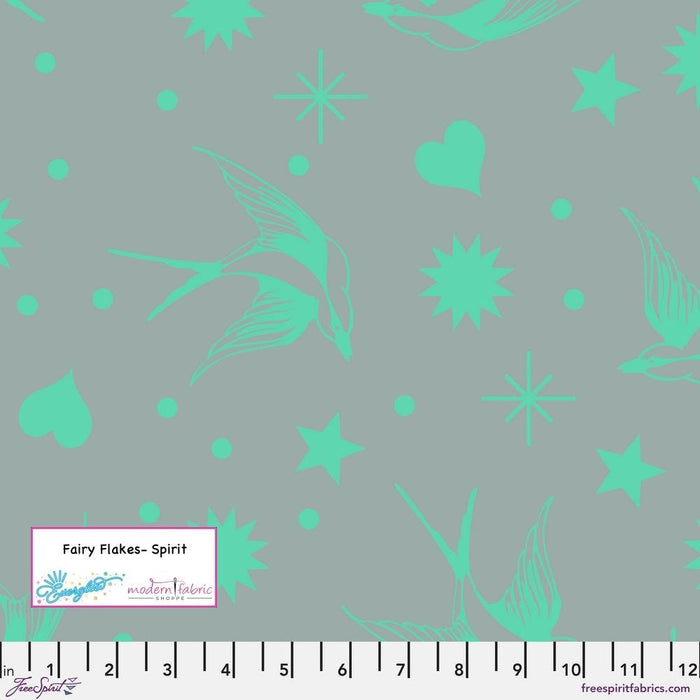 PRE-ORDER Tula Pink Neon True Colors- Fairy Flakes PWTP157.SPIRIT- Half Yard - Modern Fabric Shoppe