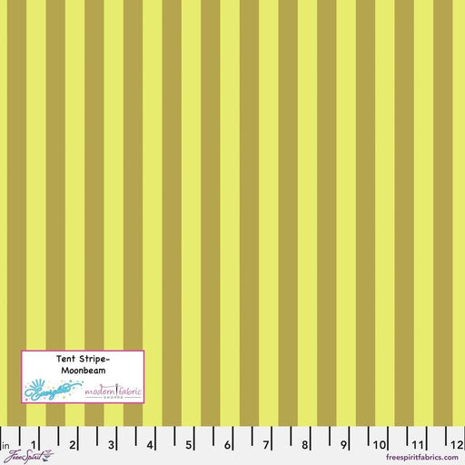 PRE-ORDER Tula Pink Neon True Colors- Tent Stripe PWTP069.MOONBEAM- Half Yard - Modern Fabric Shoppe