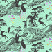 PRE - Order Tula Pink Prince Charming Deja Vu - Turtle Bay PWTP276.SWEETMINT - Half Yard - July 2026 - Modern Fabric Shoppe