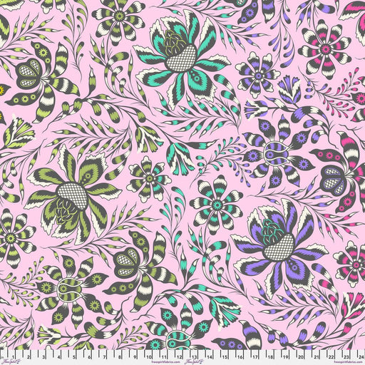 PRE-Order Tula Pink Roar- 108" Wide Back- Super Wide Vine QBTP016.BLUSH- Half Yard- April 2024 - Modern Fabric Shoppe