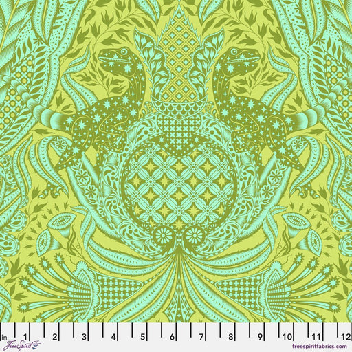 PRE-Order Tula Pink Roar- Gift Rapt PWTP224.LIME- Half Yard- April 2024 - Modern Fabric Shoppe