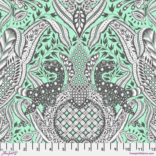 PRE-Order Tula Pink Roar- Gift Rapt PWTP224.MINT- Half Yard- April 2024 - Modern Fabric Shoppe