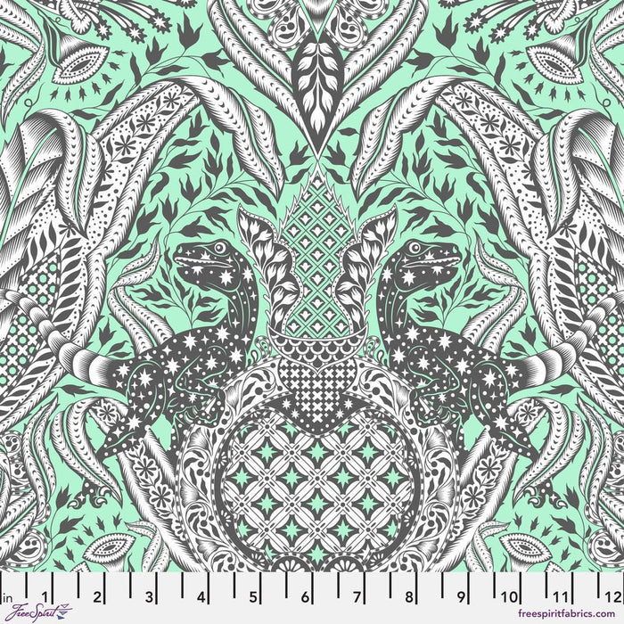 PRE-Order Tula Pink Roar- Gift Rapt PWTP224.MINT- Half Yard- April 2024 - Modern Fabric Shoppe