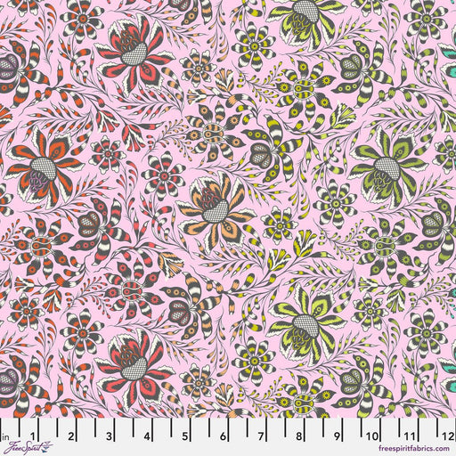 PRE-Order Tula Pink Roar- Wild Vine PWTP227.BLUSH- Half Yard- April 2024 - Modern Fabric Shoppe