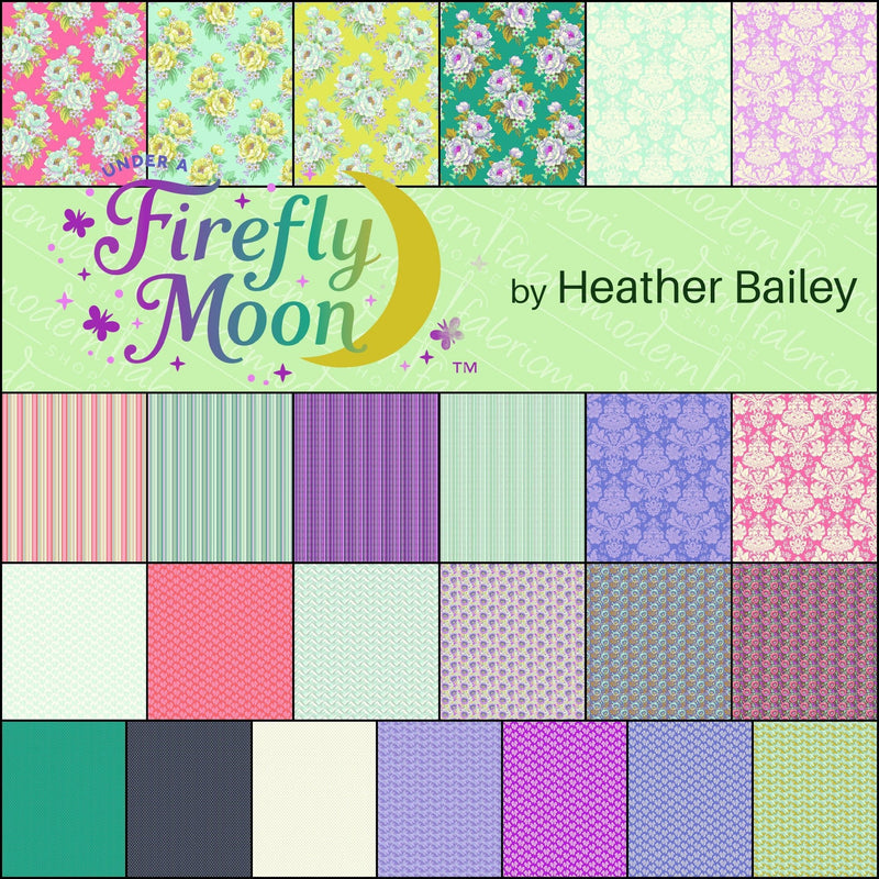PRE-ORDER Under a Firefly Moon- by Heather Bailey- Fat Quarter Bundle- April 2027 - Modern Fabric Shoppe