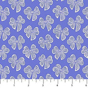 PRE-ORDER Under the Firefly Moon by Heather Bailey- Bitty Bows 91511-42 Blue - Half Yard- April 2027 - Modern Fabric Shoppe