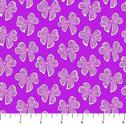 PRE-ORDER Under the Firefly Moon by Heather Bailey- Bitty Bows 91511-85 Violet - Half Yard- April 2027 - Modern Fabric Shoppe