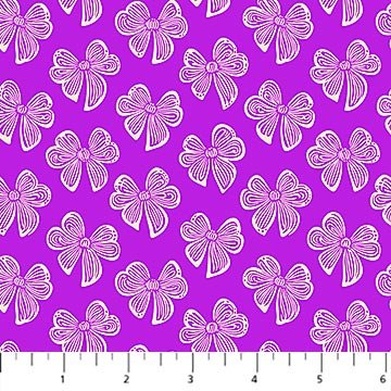 PRE-ORDER Under the Firefly Moon by Heather Bailey- Bitty Bows 91511-85 Violet - Half Yard- April 2027 - Modern Fabric Shoppe