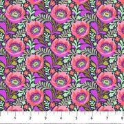 PRE-ORDER Under the Firefly Moon by Heather Bailey- Poppy 91509-49 Midnight - Half Yard- April 2027 - Modern Fabric Shoppe