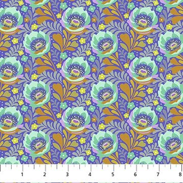 PRE-ORDER Under the Firefly Moon by Heather Bailey- Poppy 91509-81 Violet - Half Yard- April 2027 - Modern Fabric Shoppe