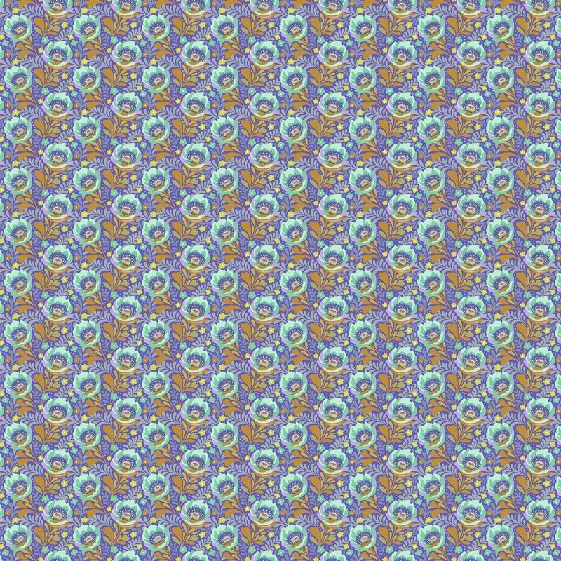 PRE-ORDER Under the Firefly Moon by Heather Bailey- Poppy 91509-81 Violet - Half Yard- April 2027 - Modern Fabric Shoppe