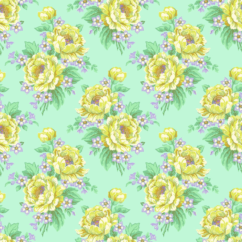 PRE-ORDER Under the Firefly Moon by Heather Bailey- Sunday Bloomers 91508-60 Sky- Half Yard- April 2027 - Modern Fabric Shoppe