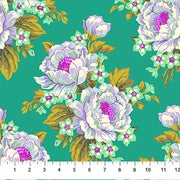 PRE-ORDER Under the Firefly Moon by Heather Bailey- Sunday Bloomers 91508-68 Teal- Half Yard- April 2027 - Modern Fabric Shoppe