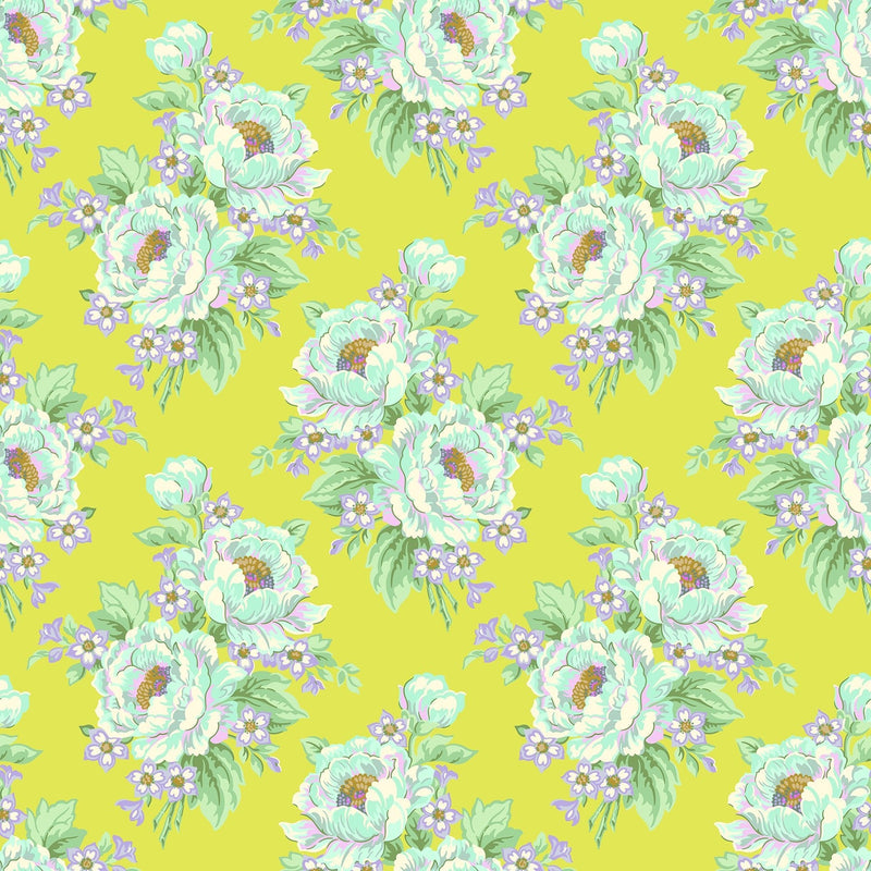 PRE-ORDER Under the Firefly Moon by Heather Bailey- Sunday Bloomers 91508-70 Lime- Half Yard- April 2027 - Modern Fabric Shoppe