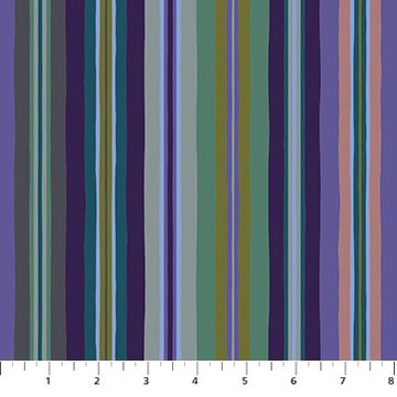 PRE - Order Wandering Eye by Kathy Doughty - Stripe 91069 - 49 Cool - Half Yard - March 2025 - Modern Fabric Shoppe