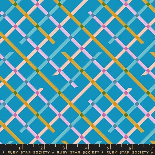 PRE - ORDER Washi Plus by Rashida Coleman Hale - Bright Blue RS1104 15 - Half Yard - August 2025 - Modern Fabric Shoppe