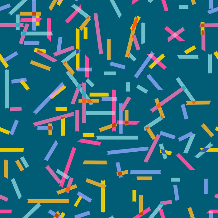 PRE - ORDER Washi Plus by Rashida Coleman Hale - Teal RS1090 14 - Half Yard - August 2025 - Modern Fabric Shoppe