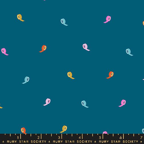 PRE - ORDER Washi Plus by Rashida Coleman Hale - Teal RS1101 12 - Half Yard - August 2025 - Modern Fabric Shoppe