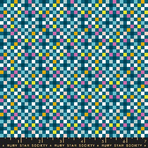 PRE - ORDER Washi Plus by Rashida Coleman Hale - Teal RS1102 14 - Half Yard - August 2025 - Modern Fabric Shoppe