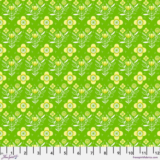 PRE - Order What the Bird said by Cori Dantini - Always Flowers PWCD151.XGREEN - Half Yard - January 2026 - Modern Fabric Shoppe