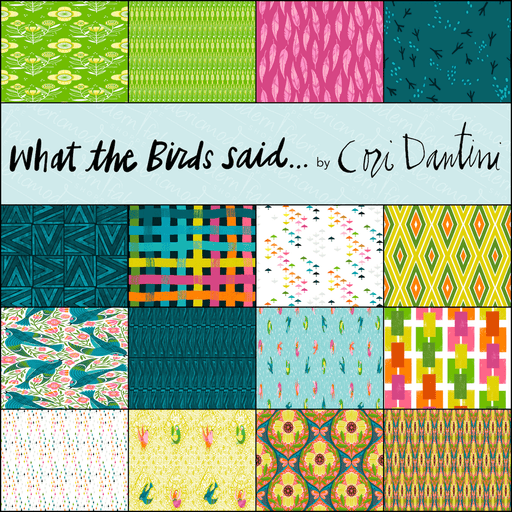 PRE - Order What the Bird said by Cori Dantini - Half Yard Bundle - January 2026 - Modern Fabric Shoppe