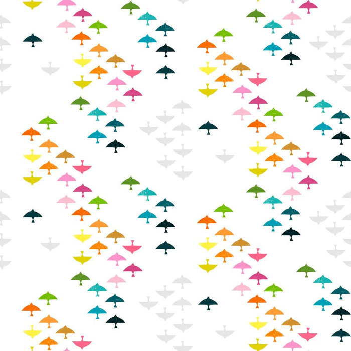 PRE - Order What the Bird said by Cori Dantini - In Flight PWCD159.XWHITE - Half Yard - January 2026 - Modern Fabric Shoppe