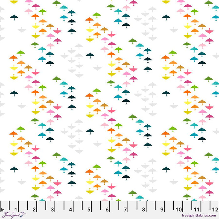 PRE - Order What the Bird said by Cori Dantini - In Flight PWCD159.XWHITE - Half Yard - January 2026 - Modern Fabric Shoppe