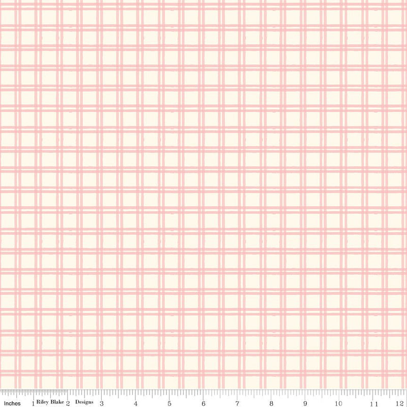 PRE - ORDER Winnie the Pooh - Baby for Riley Blake Designs - Pink Plaid C18593 PINK - Half Yard - December 2026 - Modern Fabric Shoppe