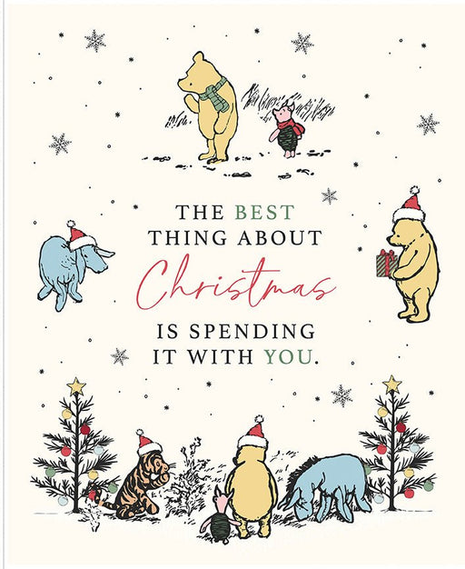 PRE-ORDER Winnie the Pooh-Christmas for Echo Park Paper Co.- Christmas With You C19577 PANEL- Yard- June 2027 - Modern Fabric Shoppe
