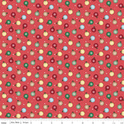 PRE-ORDER Winnie the Pooh-Christmas for Echo Park Paper Co.- Ornaments C19573 RED- Half Yard- June 2027 - Modern Fabric Shoppe