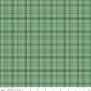 PRE-ORDER Winnie the Pooh-Christmas for Echo Park Paper Co.- Plaid C19575 GREEN- Half Yard- June 2027 - Modern Fabric Shoppe