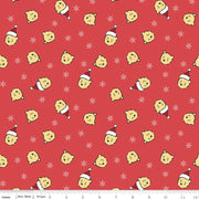 PRE-ORDER Winnie the Pooh-Christmas for Echo Park Paper Co.- Santa Pooh Jumble C19571 RED- Half Yard- June 2027 - Modern Fabric Shoppe