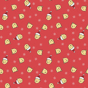 PRE-ORDER Winnie the Pooh-Christmas for Echo Park Paper Co.- Santa Pooh Jumble C19571 RED- Half Yard- June 2027 - Modern Fabric Shoppe
