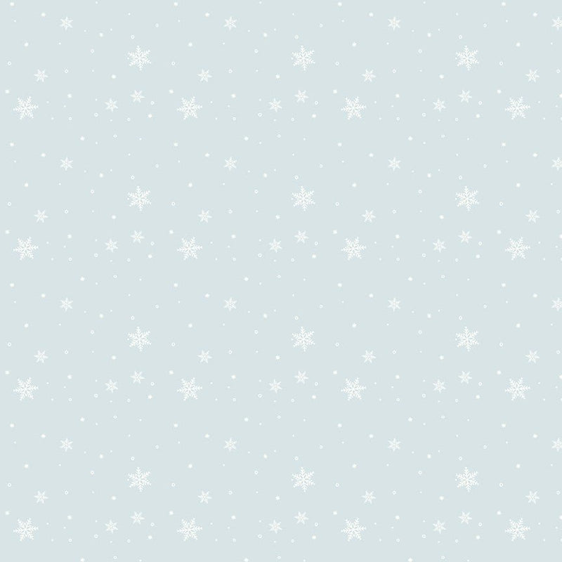 PRE-ORDER Winnie the Pooh-Christmas for Echo Park Paper Co.- Snowflakes C19576 POWDER- Half Yard- June 2027 - Modern Fabric Shoppe