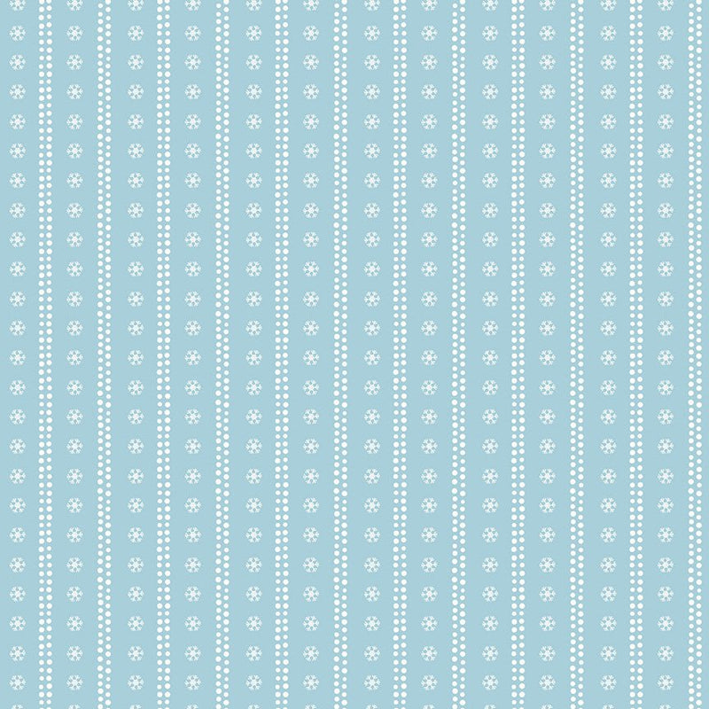 PRE-ORDER Winnie the Pooh-Christmas for Echo Park Paper Co.- Stripes C19574 BLUE- Half Yard- June 2027 - Modern Fabric Shoppe