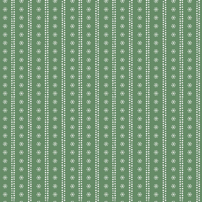 PRE-ORDER Winnie the Pooh-Christmas for Echo Park Paper Co.- Stripes C19574 GREEN- Half Yard- June 2027 - Modern Fabric Shoppe