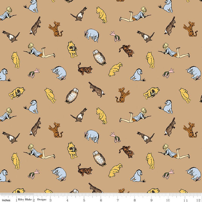 PRE - Order Winnie the Pooh for Riley Blake Designs - Brown Characters C17003 - BROWN - Half Yard November 2025 - Modern Fabric Shoppe