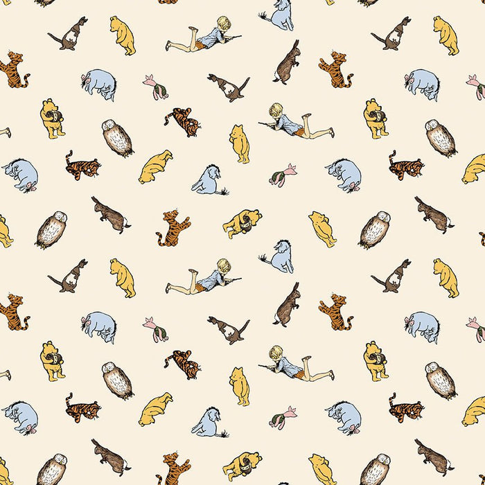 PRE - Order Winnie the Pooh for Riley Blake Designs - Cream Characters C17003 - CREAM - Half Yard November 2025 - Modern Fabric Shoppe