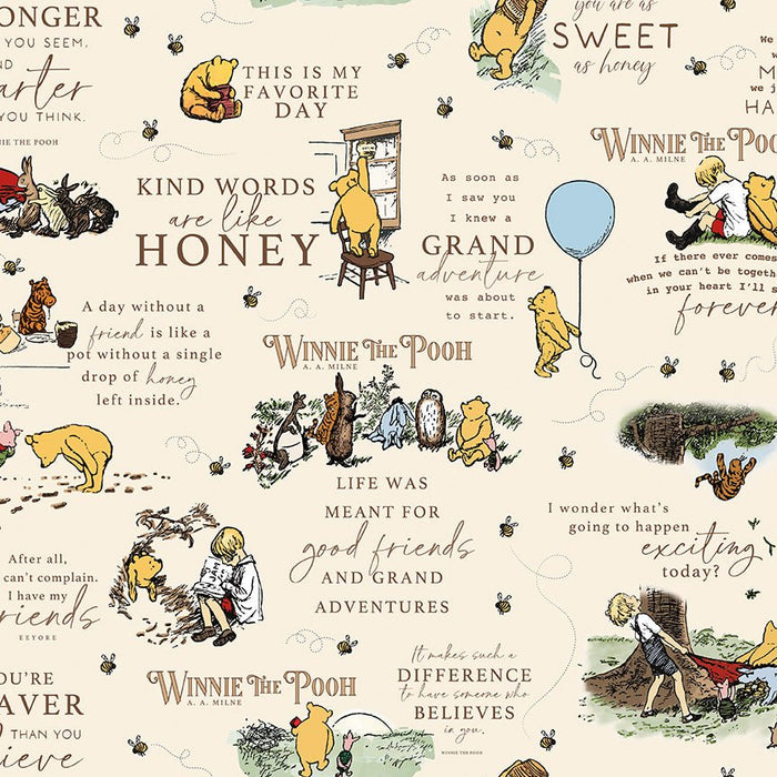 PRE - Order Winnie the Pooh for Riley Blake Designs - Cream Main C17000 - CREAM - Half Yard November 2025 - Modern Fabric Shoppe