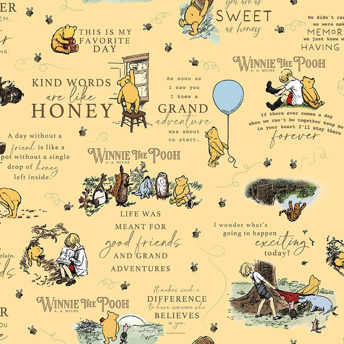 PRE - Order Winnie the Pooh for Riley Blake Designs - Sunshine Main C17000 - SUNSHINE - Half Yard November 2025 - Modern Fabric Shoppe