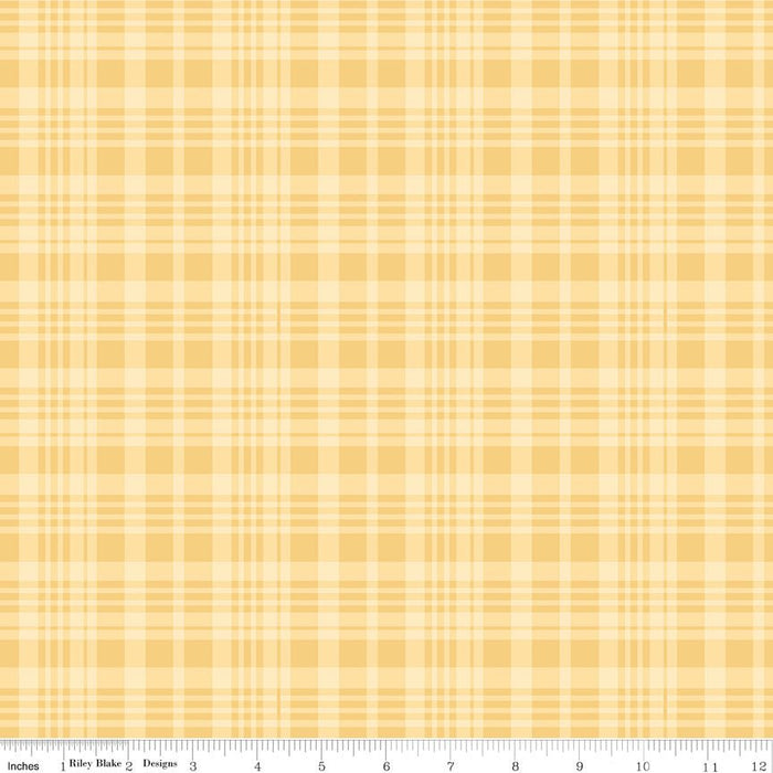 PRE - Order Winnie the Pooh for Riley Blake Designs - Yellow Plaid C17005 - YELLOW - Half Yard November 2025 - Modern Fabric Shoppe