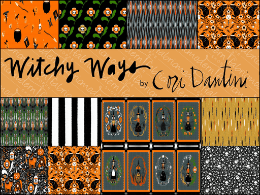 PRE - Order Witchy Ways by Cori Dantini - Half Yard Bundle - July 2025 - Modern Fabric Shoppe