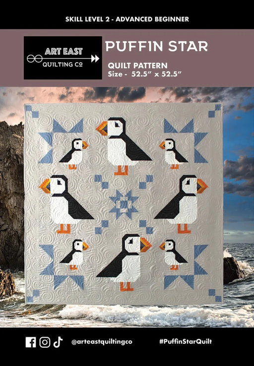 Puffin Star Quilt Pattern By Art East Quilting Co. - Modern Fabric Shoppe