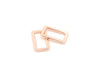 Rose Gold 1 inch (25mm) Rectangle Ring - Set of 2 - Modern Fabric Shoppe