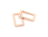 Rose Gold 1 inch (25mm) Rectangle Ring - Set of 2 - Modern Fabric Shoppe