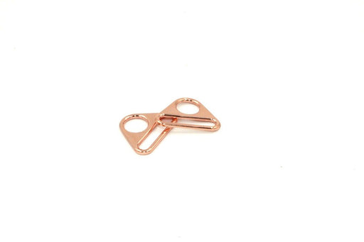 Rose Gold 1 inch (25mm) Triangle Ring- Set of 2 - Modern Fabric Shoppe