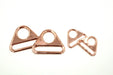 Rose Gold 1 inch (25mm) Triangle Ring- Set of 2 - Modern Fabric Shoppe