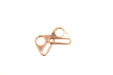 Rose Gold 1 inch (25mm) Triangle Ring- Set of 2 - Modern Fabric Shoppe