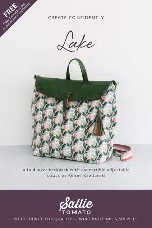 Sallie Tomato Pattern - Lake - Modern Fabric Shoppe