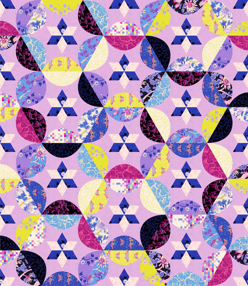 Sarah Watts - Helix Nebula Quilt Kit featuring Glow Garden - June 2025 - Modern Fabric Shoppe